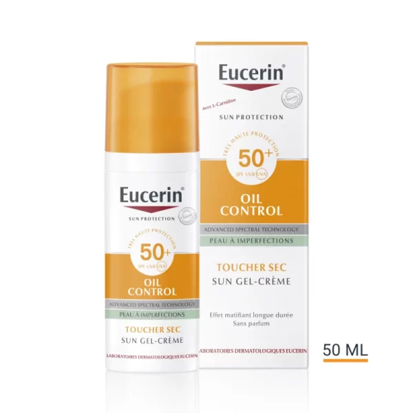 EUCERIN SUN OIL CONTROL SPF 50+ SUN GEL-CRÉME TOUCHER SEC 50 ML