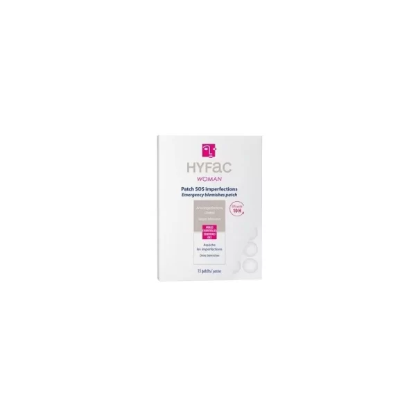 HYFAC WOMAN PATCHS SOS ANTI-IMPERFECTIONS SACHET DE 15 PATCHS