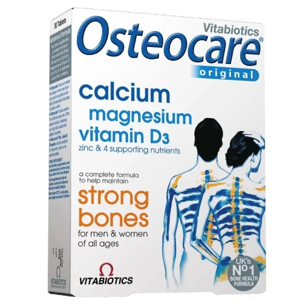 OSTEOCARE CALCIUM, MAGNESIUM, ZINC, VITAMINE D3 (30 CAPSULES)