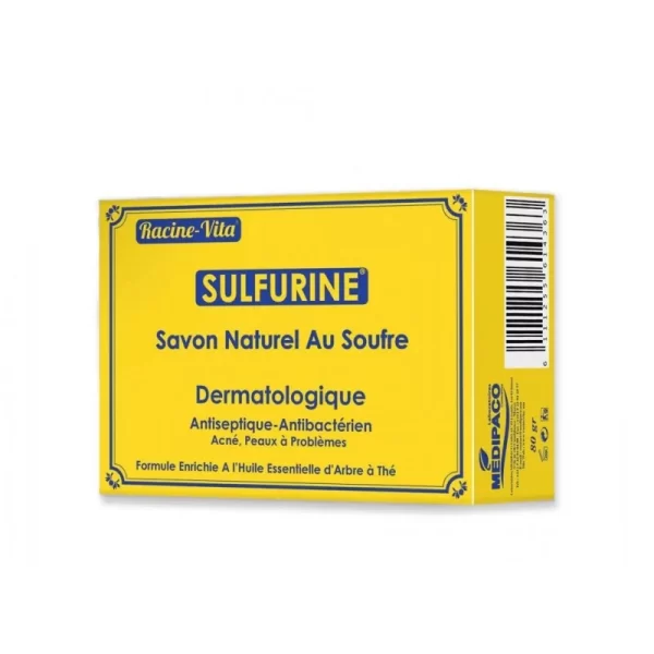 RACINE VITA SAVON DERMATOLOGIQUE AU SOUFRE ET ARBRE A THE 80G